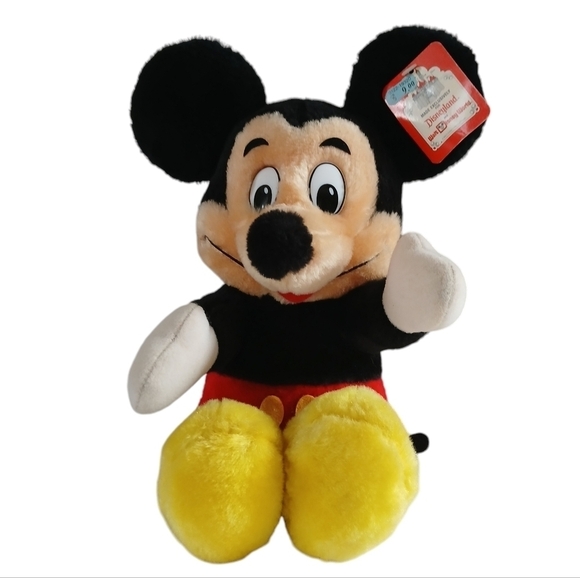 Vintage Mickey Mouse Plush Walt Disney World Disneyland Toy New Tags - Picture 13 of 13